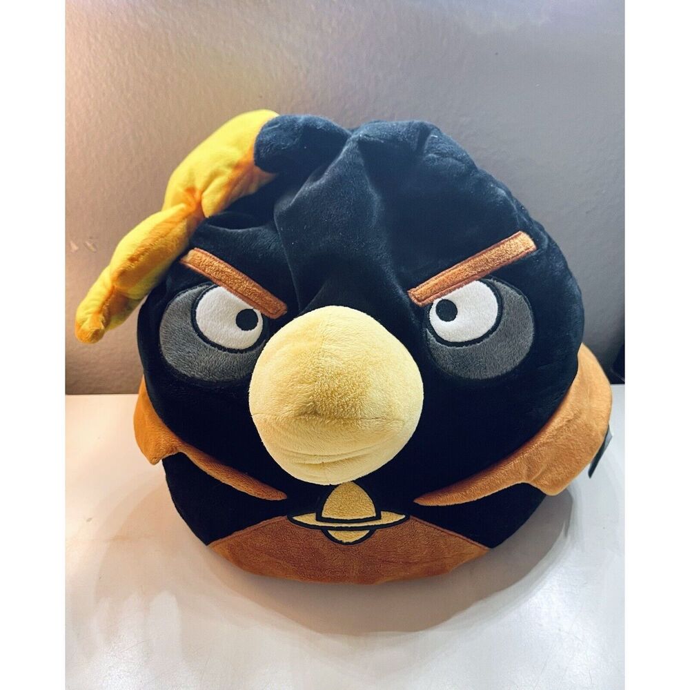 Angry Birds Black The Bomb Plush Doll Toy 18”‎ Stuffed Animal Big